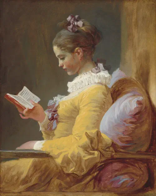 La Liseuse ou Jeune Fille lisant, Jean-Honoré Fragonard vers 1770
